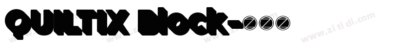 QUILTIX Block字体转换 QUILTIX Block字体转换